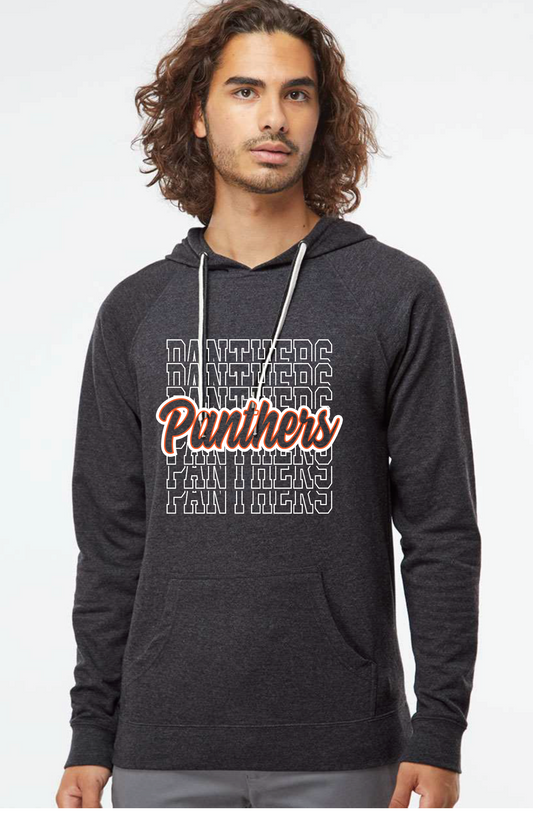 PANTHERS REPEAT LOGO HOOD