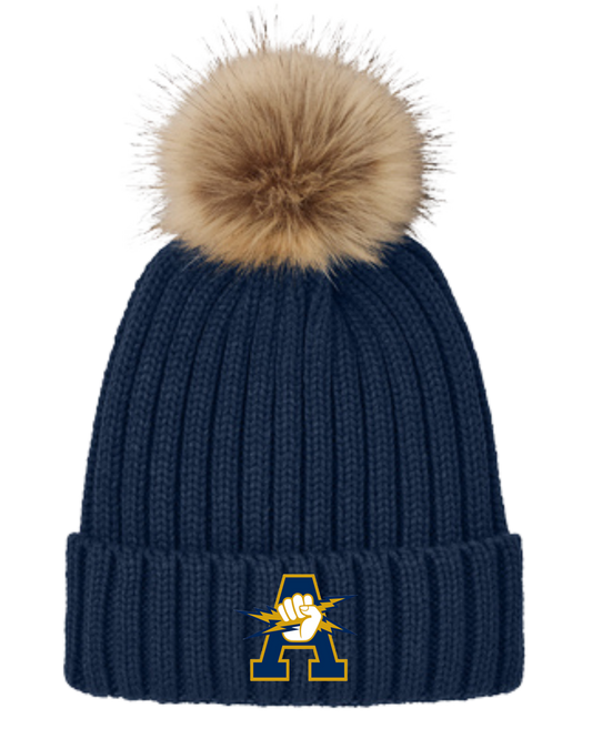 Aquinas Faux Fur Pom Beanie