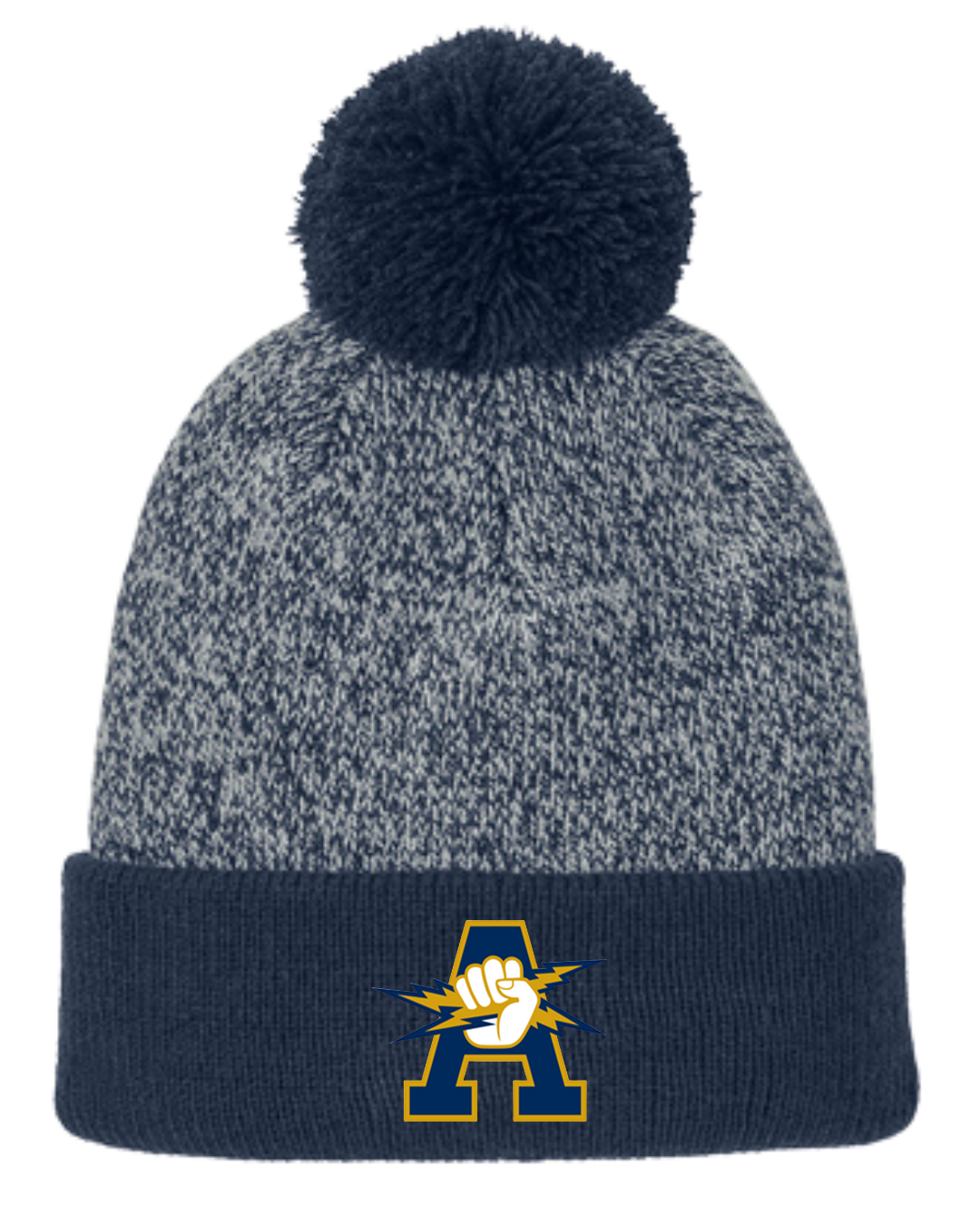 Aquinas Halftime Heather Pom Pom Beanie
