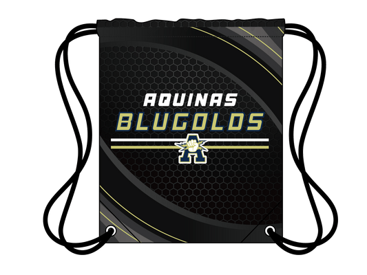 AQUINAS BLUGOLDS DRAWSTRING BAG