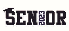Senior 2023 Navy Sticker