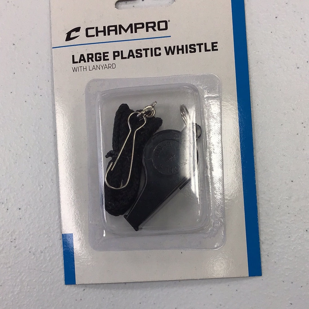 CHAMPRO LARGE WHISTLE WITH LANYARD