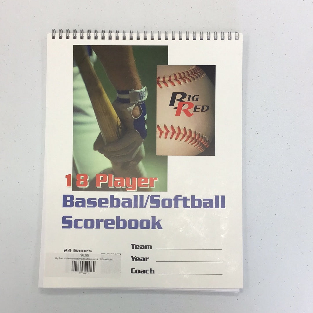 GPP BASEBALL/SOFTBALL SCOREBOOK 18 PLAYER