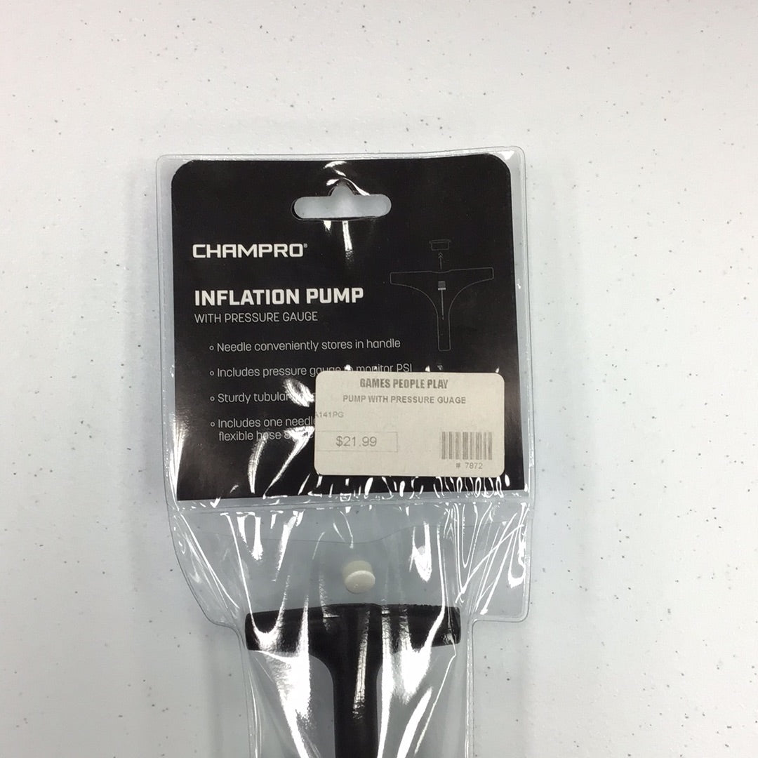 PUMP WITH PRESSURE GAUGE