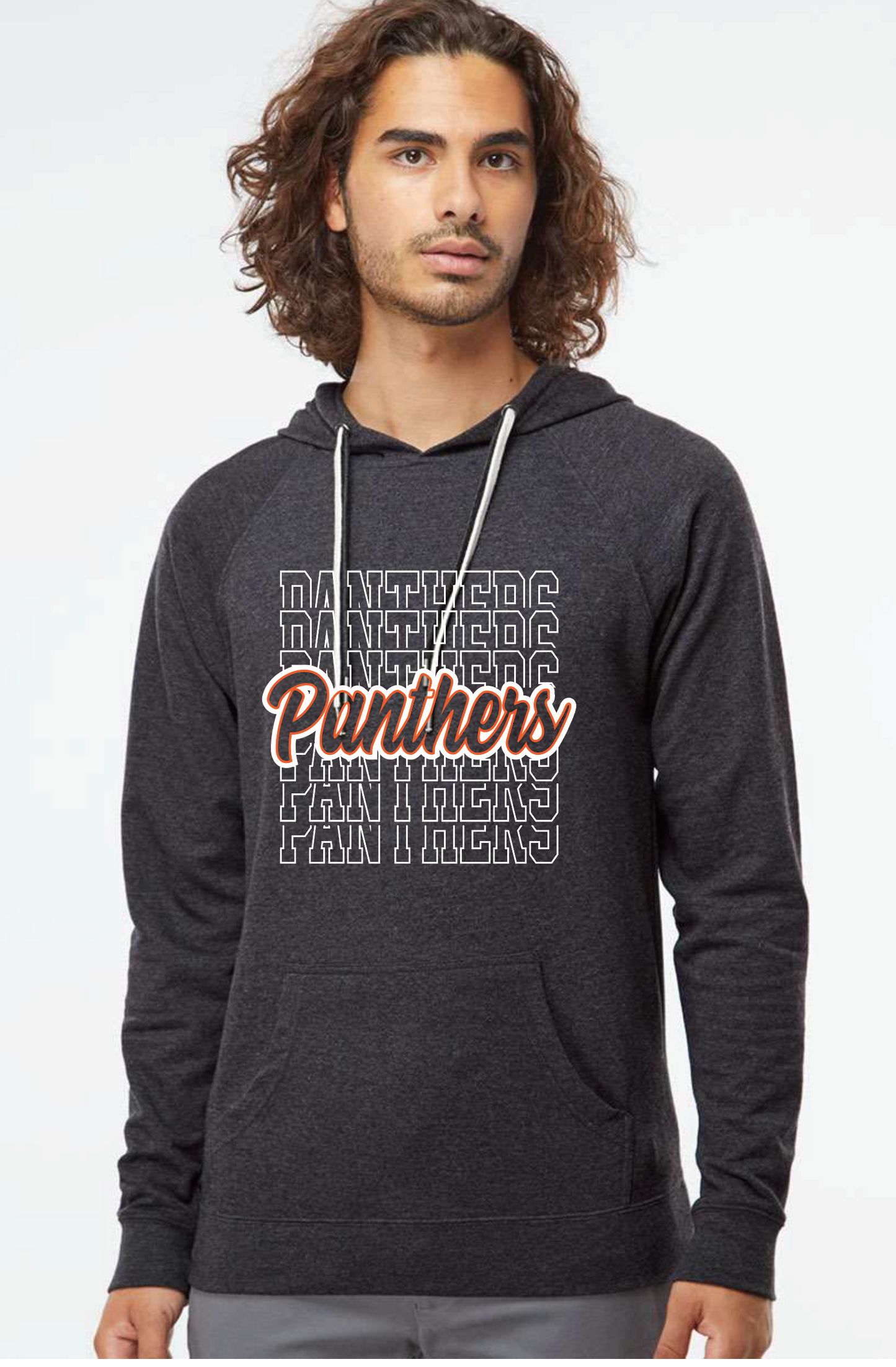 PANTHERS REPEAT LOGO HOOD