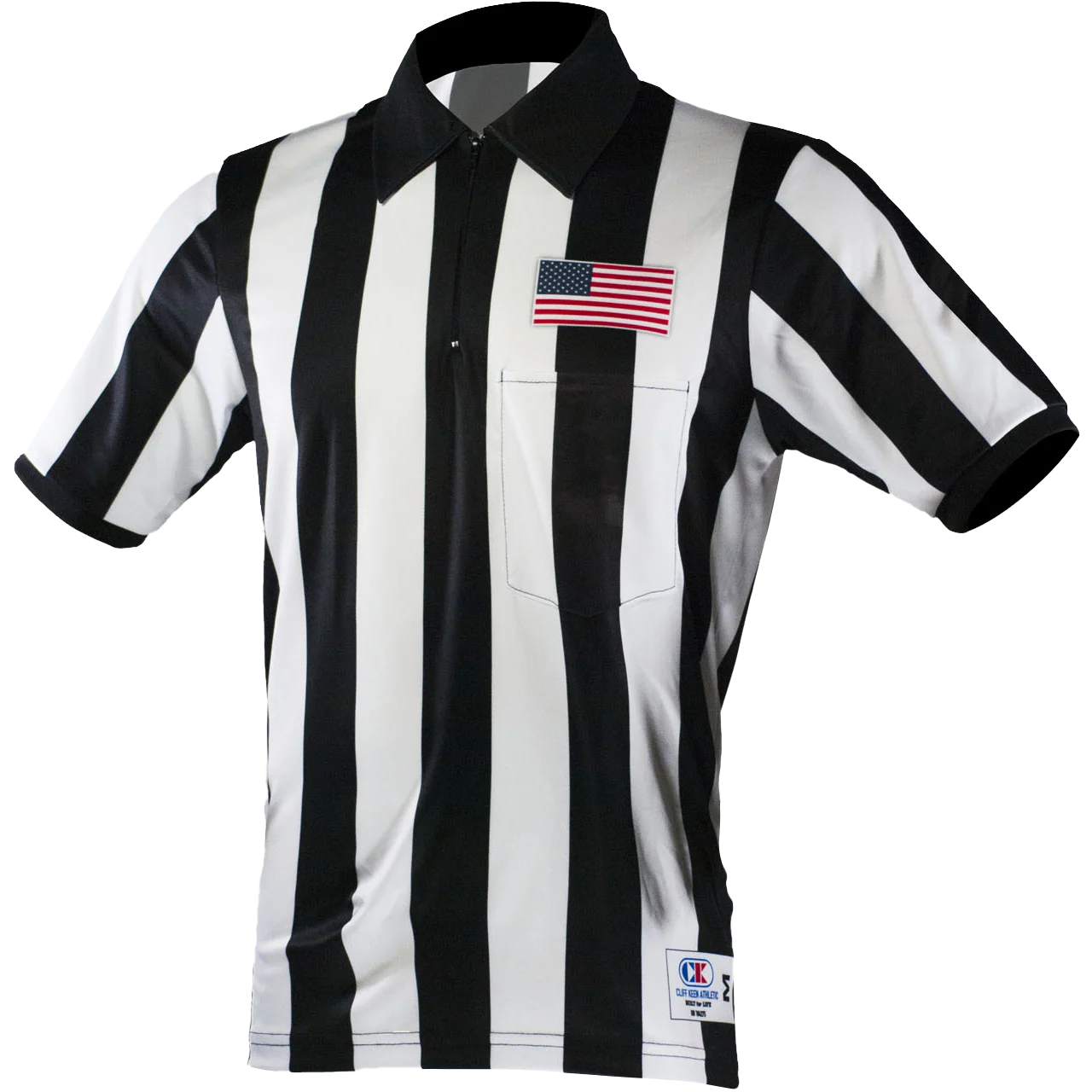 Cliff Keen Football Officials SS Wide Stripe