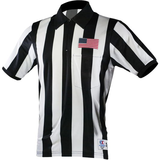 Cliff Keen Football Officials SS Wide Stripe