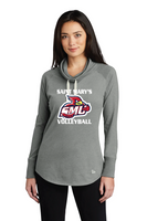 SMU Volleyball New Era Ladies Sueded Cotton Blend Cowl Tee