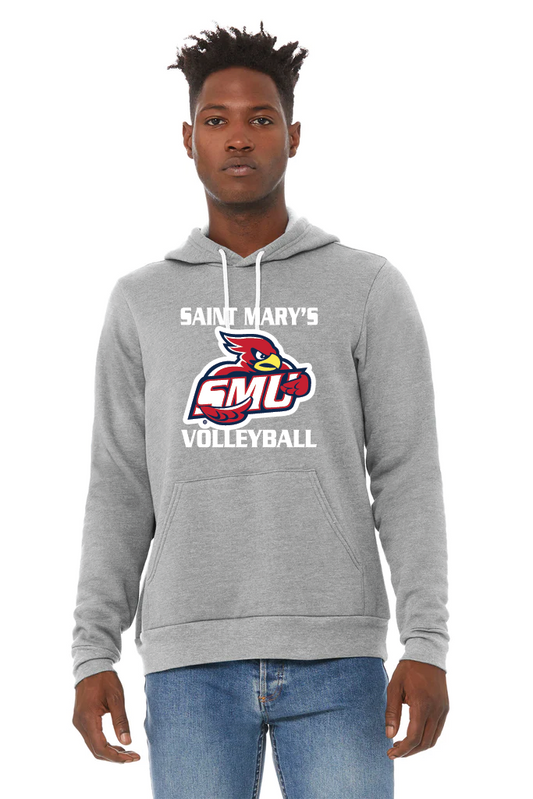 SMU Volleyball Bella + Canvas - BELLA+CANVAS Unisex Sponge Fleece Pullover Hoodie (BC3719)