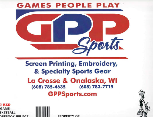 Big Red X GPP Basketball Scorebook
