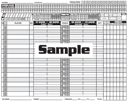 BASKETBALL SCORE BOOK