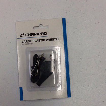 CHAMPRO LARGE WHISTLE WITH LANYARD